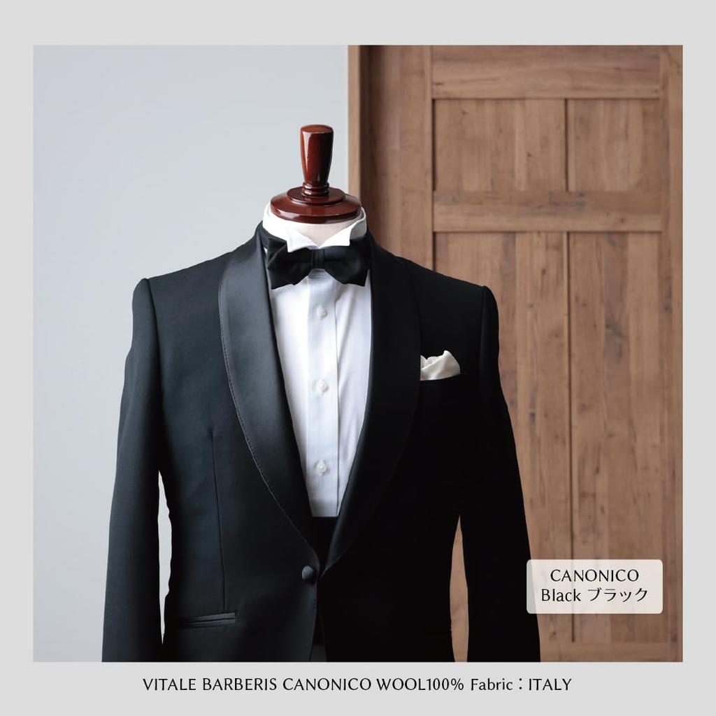 [Y&TAILOR] Bow Tie, Wool, Canonico, Made In Japan, Formal, High-End, Premium Brand, Stylish, Gift, Y&TAILOR (Black)