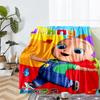 Coperta Stampata a Tema CoComelon - Perfetta per Divano, Letto, Viaggi e Uso Esterno | Lavabile in Lavatrice, Accogliente e Durevole.