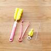 Kitchen Bottle Cleaning Brush Set (Pink)