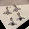 Elegant Pearls Accented Angel Wing Heart Earrings Premium Alloy Allergy Resistant Lightweight Ear Pendant For Daily Wear