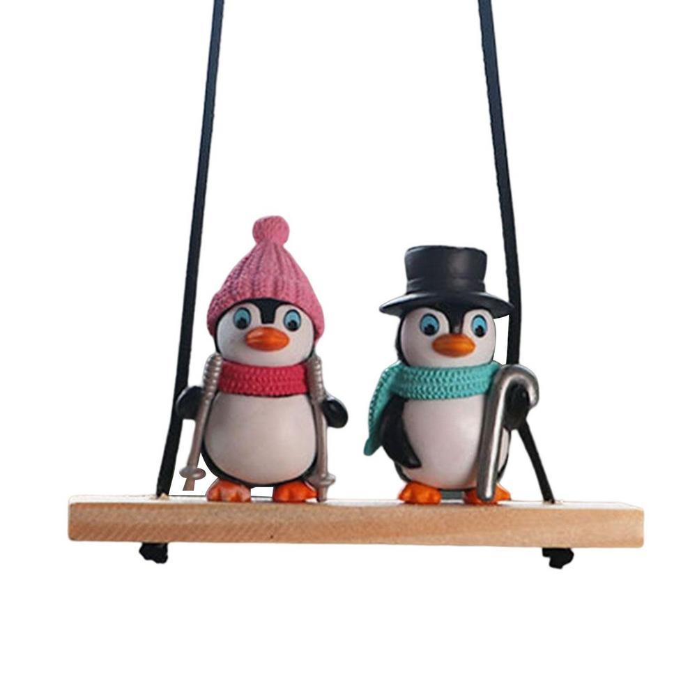 

Creative Car Pendant Cute And Fun Swing Penguin Car Pendant Safe Design Swinging Penguin Car Decorate Accessories