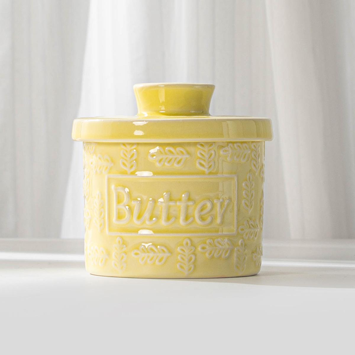 Flower Vine Ceramic Yellow Oil Tank