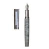 WANCHER Olympus Titan Nocturne Gray Fountain Pen Rhodium MF Medium (Shogun Nib, Plated, Fine)