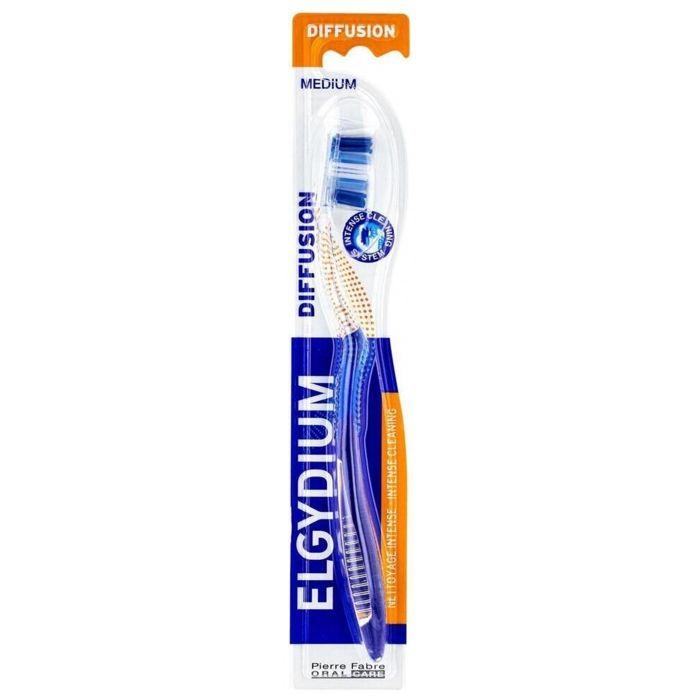 Brosse À Dents - ELGYDIUM - Diffusion Medium - Nettoyage Complet - Technologie Anchor Free - Ergonomique