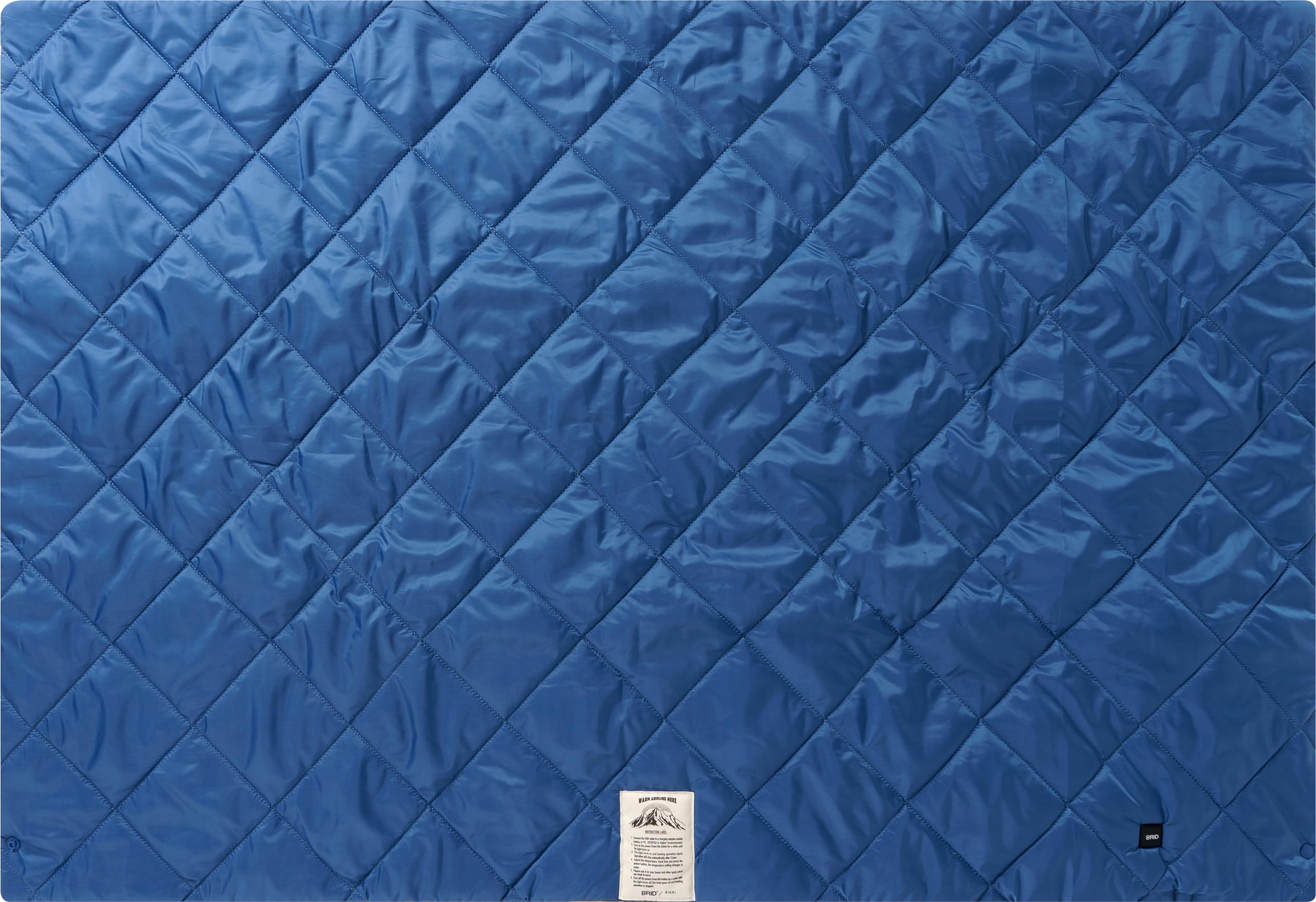 

003383 2023 MOLDING USB QUILT BLANKET BICOLOR (Blue) Molding USB blanket, bicolor, outdoor throw