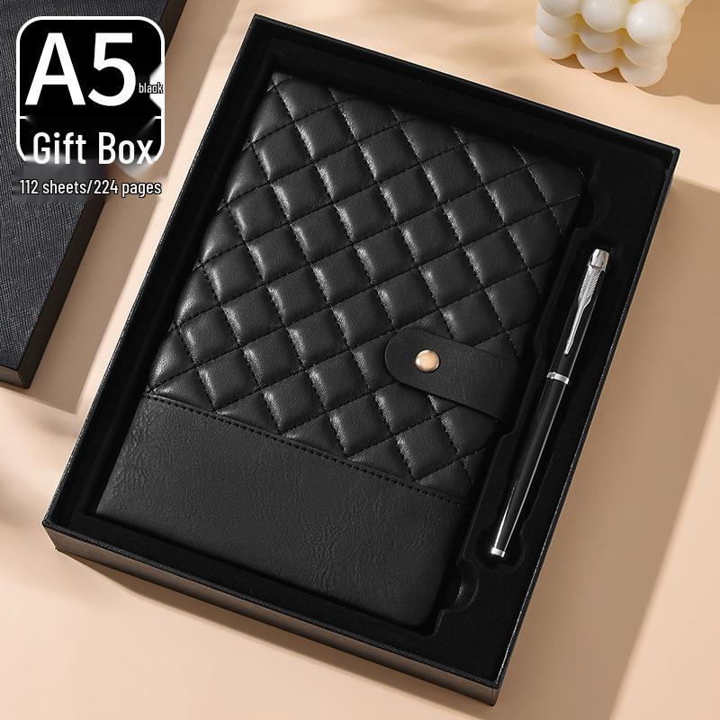 Premium A5 Soft Leather Planner for Business Meetings