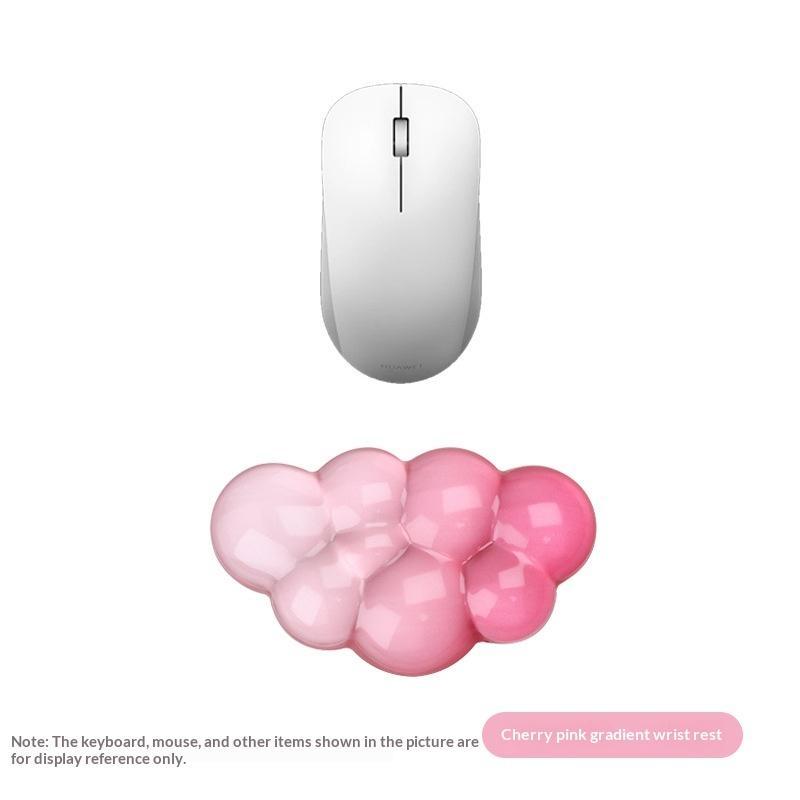 Cloud Shaped Silicone Keyboard Wrist Rest Cartoon Style Mouse Wrist Pad for Girls Teen Home Office Desk