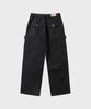LEIRE Garment-Dyed Curved Cargo Pants [Black]
