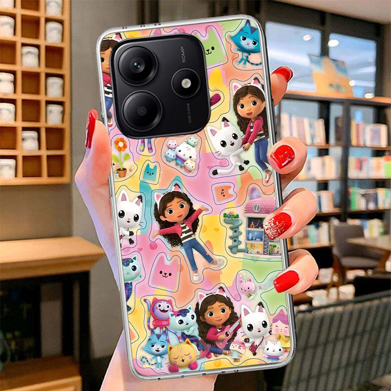 Cartoon Gabbys Dollhouse Phone Case For Xiaomi Redmi Note 15 14 13 12 11 10 Pro Plus 14S 12S 11S 11T 11E 10S Soft Fundas Shell R
