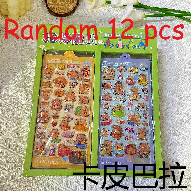 Lovely Cartoon Classic of Mountains and Seas and Capybara Children's Decorative Stickers DIY Materials for Diaries and Bullet Journals