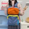Schoolbag1011 Trendy Brand Backpack Outdoor Fashion Student Bag Splicing Contrasting Color Dopamine Large Capacity Computer Bag