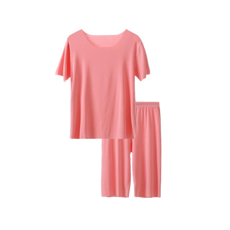 Kids' Summer Modal Pajama Set - Short Sleeve for Boys & Girls, Breathable Air Conditioning Wear.