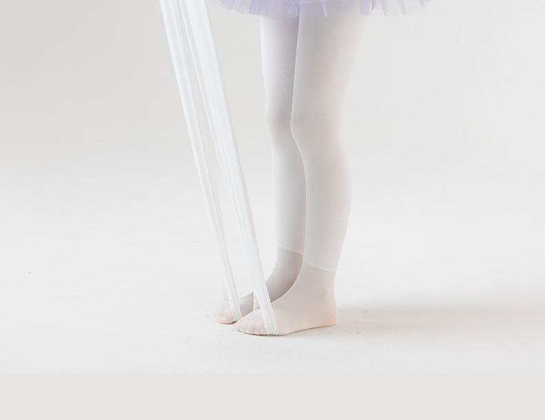 Barnens Vår & Höst Vita Fleece Dansleggings och Strumpor