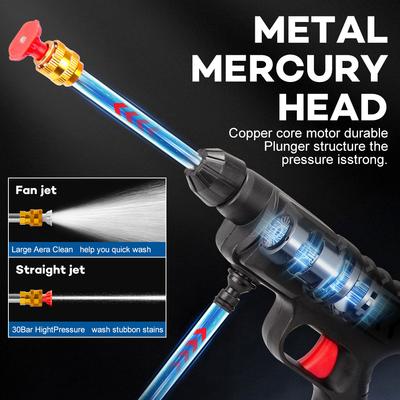 20000mAh Portable Cordless Pressure Washer 300W 60Bar Foam Generator Spray Cleaner Suitable for Car Washing Garden Watering