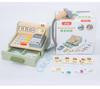 Children's Wooden Cash Register Educational Puzzle Playset