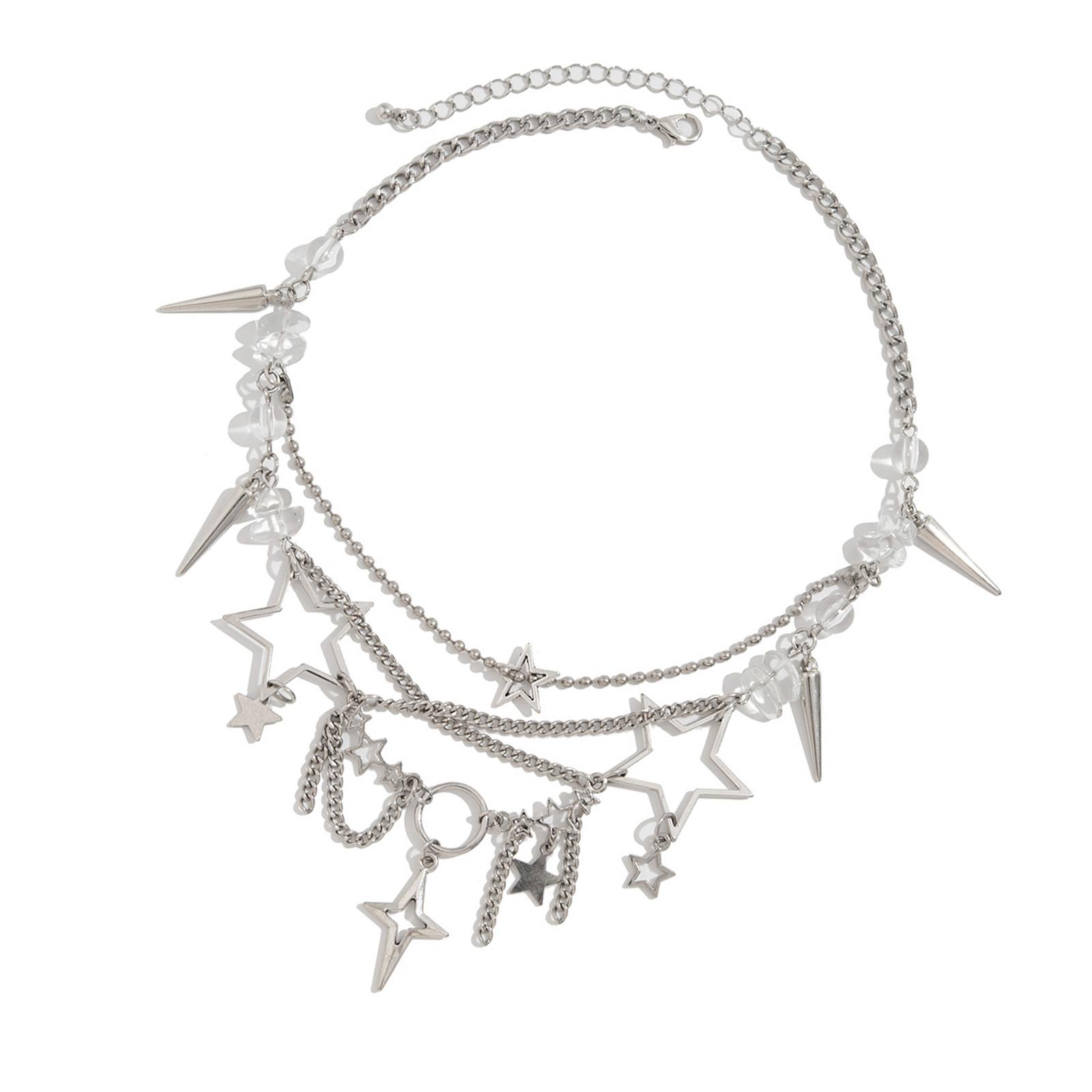 

Уникальное нерегулярное многослойное ожерелье с кисточками и подвеской в виде звезды, портативный аксессуар для модной женской одежды