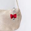 Eleganter Schleifen-Charm-Schlüsselanhänger Eleganter Herz- und Schleifen-Schlüsselanhänger mit Akzent-Handtaschendekoration für Frauen Mädchen