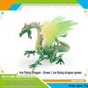 Warcraft Dragon Model Toy: Fire Rock & Stone Dragon, Movable Jaw, Dinosaur Ornament
