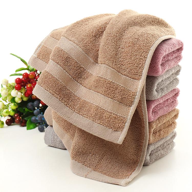 Bamboo Fiber Towel 35x75: Soft, Absorbent, Solid/Mixed Colors, Embroiderable, Ideal for Gifts or Labor Protection.