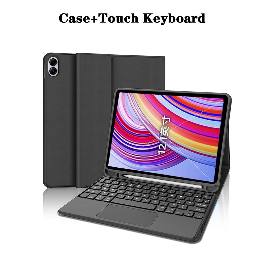 Keyboard Case for Redmi Pad Pro 12.1 lnch,For POCO Pad 12.1-lnch Tablet Case with Detachable Wireless Bluetooth Keyboard