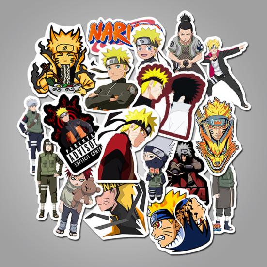 50Pcs Graffiti Stickers Anime Naruto Sailor Moon Printing Easy To Apply Waterproof Cartoon DIY Stickers Luggage Decoration for Diary