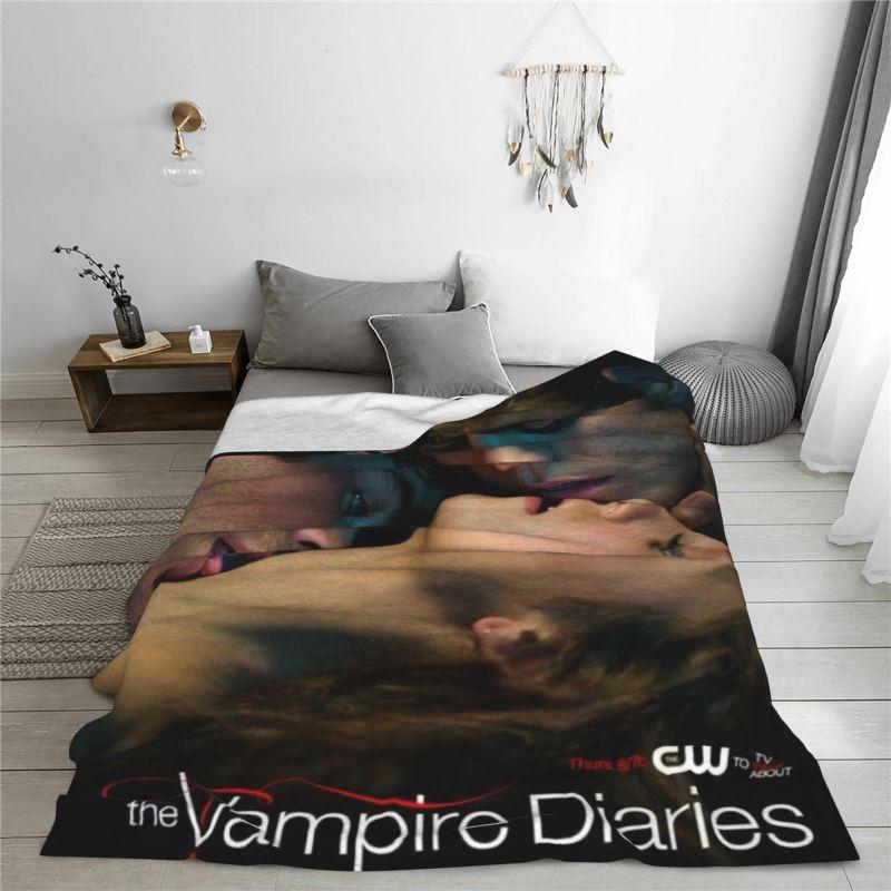Coperte Personalizzate The Vampire Diaries Calda Coperta in Flanella per Letto Divano Copriletto