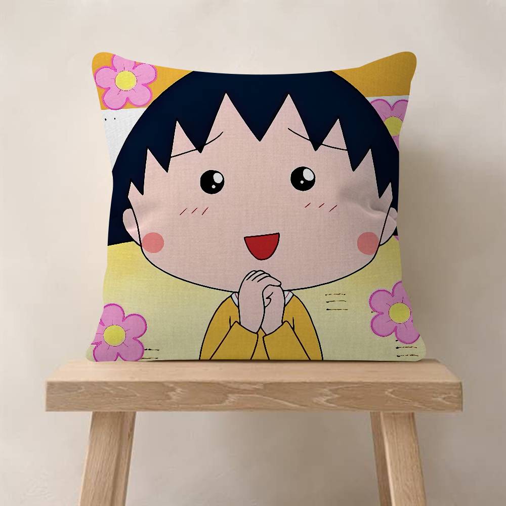 Anime C-Chibi M-Maruko-Chan Personalized Pillow Dust Cover Bedroom Kids Party Decoration Pillowcase Birthday Children Gift