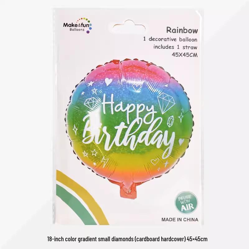 18-Inch Tie-Dye Starry Sky Butterfly Balloon - Children s Birthday Party Decoration