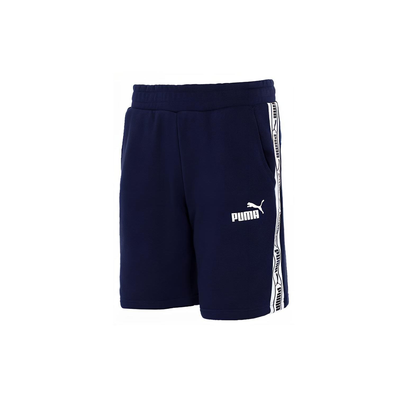 

Puma Casual Sports Running Shorts With Logo Tape Men bottoms Navy 533192-06