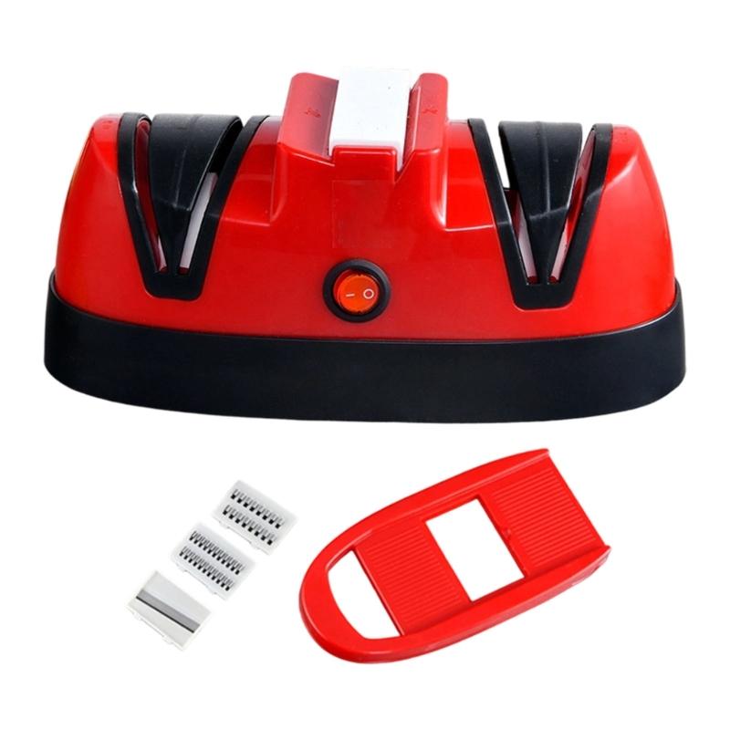 Household Electric Blade Sharpener for Cooking Area Care with Scissor Support and Cutting Aid for Food Work and Use