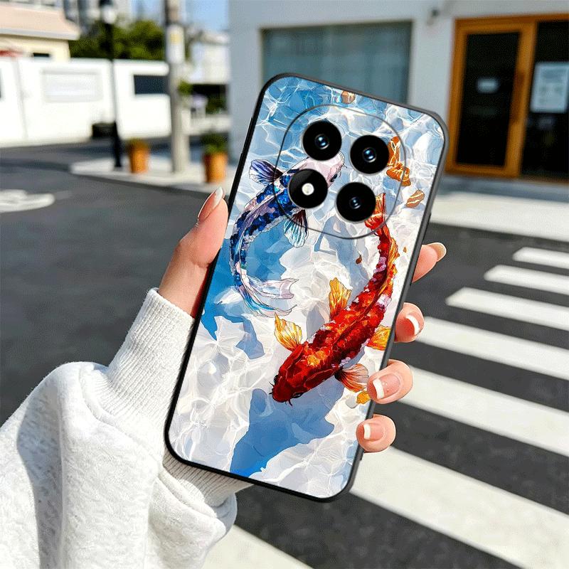 

Golden Carp Lucky Koi Soft Phone Case for Xiaomi Redmi Note 12 13 14 15 Pro Plus 11 12S 11S 11T 10 4G Black Cover Back Shell Redmi Note 14 5G