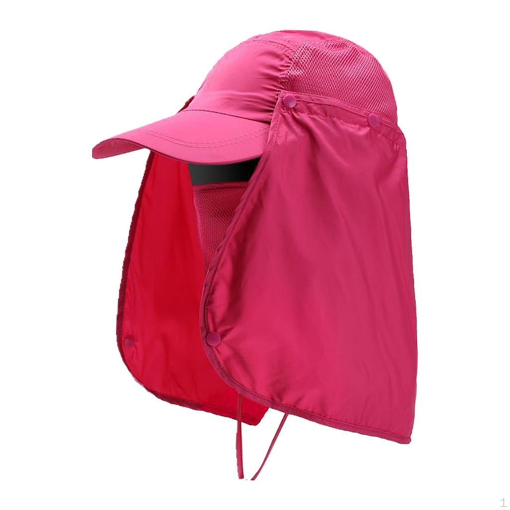 Protection Fishing Hat with Detachable Neck Cover for Outdoor Adventures