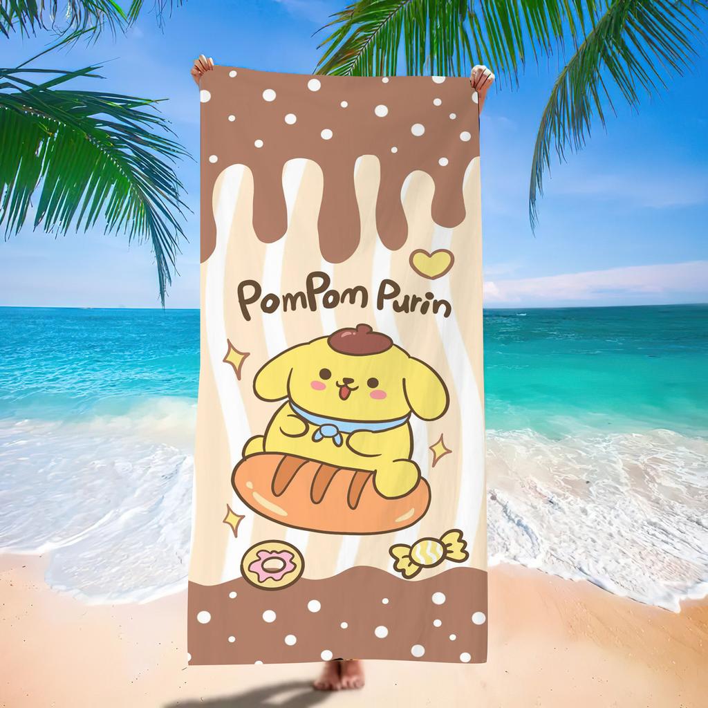 Popular Beach Towels Children'S Cartoon Quick-Drying Beach Towels Microfiber Digital Printing Bath Towels