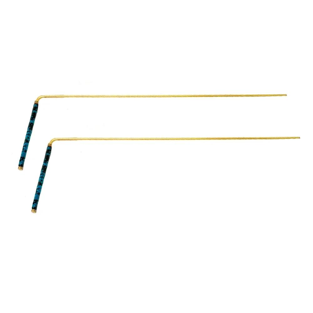 

2 Pcs Water Probes 5*12Inches Per-Piece 99.9%Pure Copper Probe Rods Pack Of 2 For Water Exploration And Treasure Hunting Parts синій