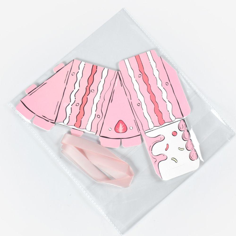 10 PCS Boîte Cadeau Triangulaire en Papier en Forme de Gâteau Combinaison Dessin Animé Boîte d'Emballage Cadeau de Fête Boîte Cadeau d'Anniversaire DIY Boîte Cadeau pour Baby Shower