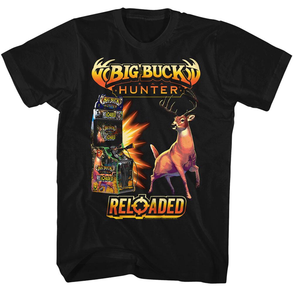 Big Buck Hunter Reloaded Video Game Cabinet Explosion Men T Shirt XXL