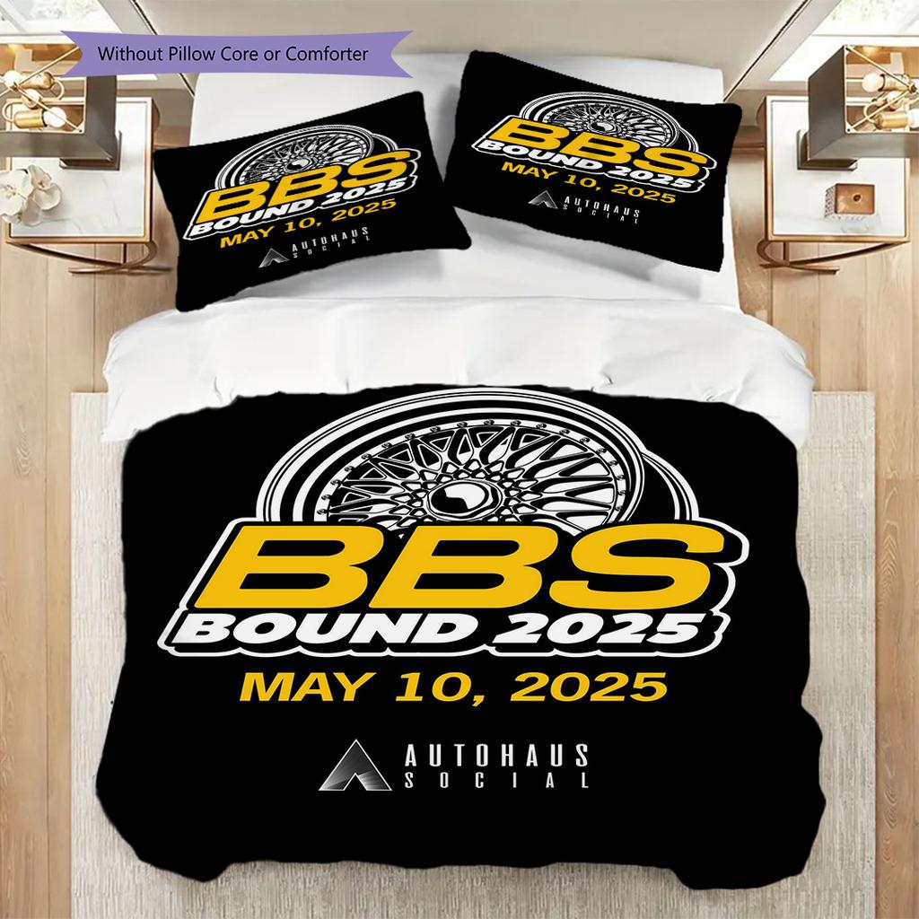 Bbs Years Innovation Bedding (1 * Duvet Cover + 2 * Pillowcase, Without Core) 2D Flat Christmas Birthday Gift Bedding Set Soft and Comfortable