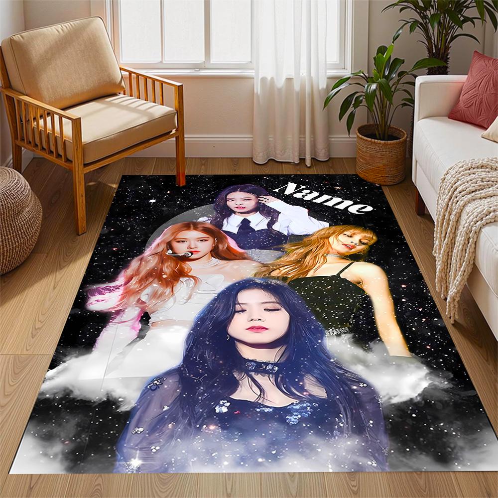Royal Glamour Squad Customizable Name Floor Mat Suitable for Dormitory Hallway Outdoor Game Room Anti-slip Rug Decorate Offices Spiritual Gift