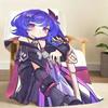 Kawaii P-Prune Genshin Impact Decke Weiche Überwurfdecke für Zuhause Schlafzimmer Bett Sofa Picknick Reise Büro Ruhe Abdeckung Decke Geschenk