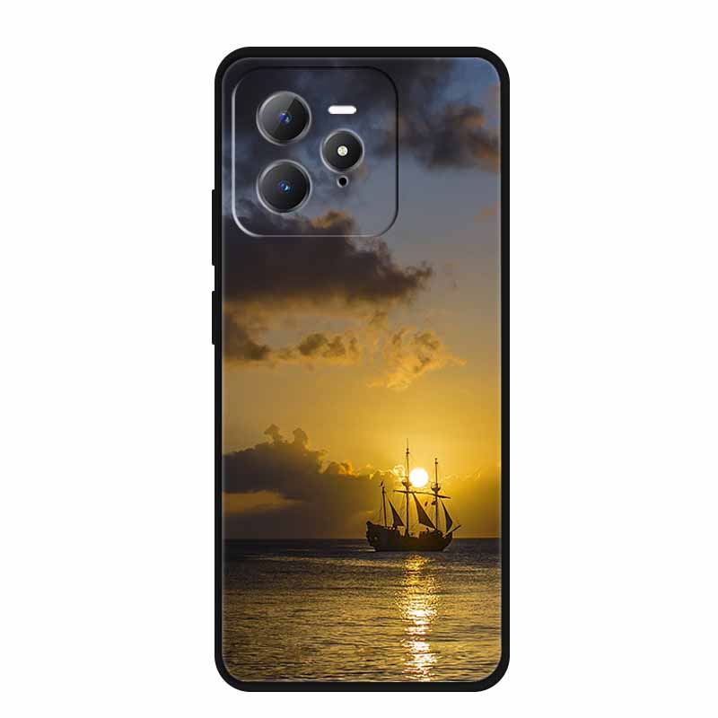 For Realme GT 7 Pro 5G Case Original Soft Silicone TPU Phone Cases Back Cover For Realme GT7 Pro Scenery Shockproof Bumper Etui