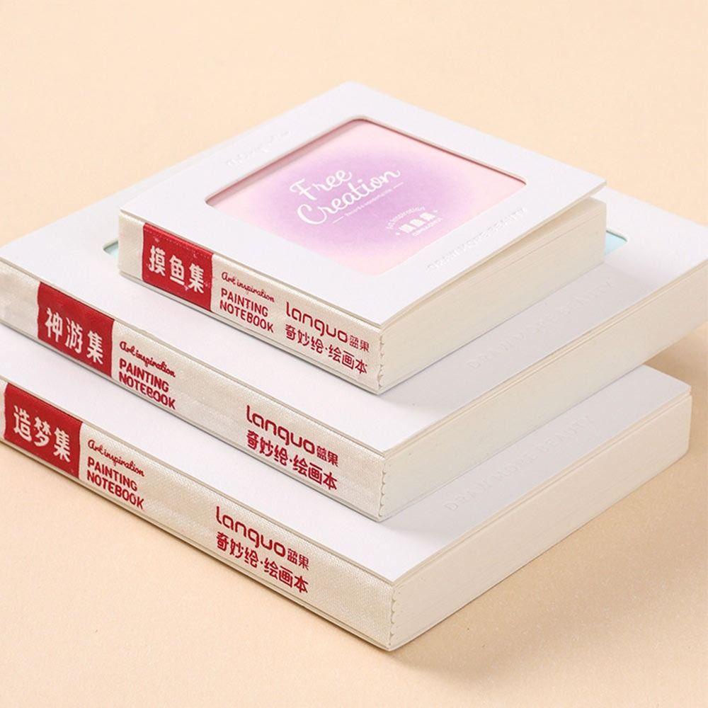 Thick Cardboard Sketchbook 48 Sheets Painting Book Mini Watercolor Book  Watercolor