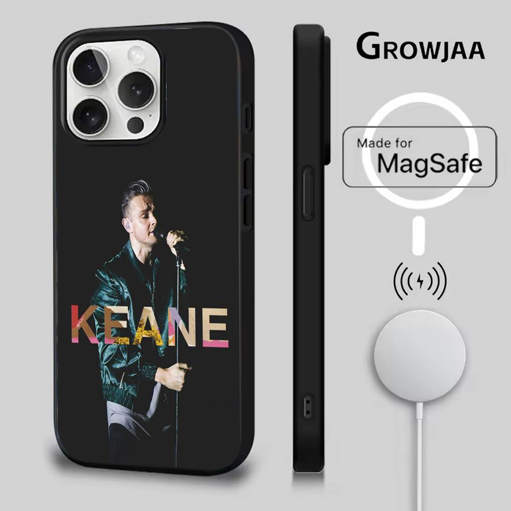Music Band K-KEANE Phone Case For iPhone 16e,16,15,14,13,12,11,Plus,Pro,Max,Mini Magsafe Magnetic Wireless Charging iPhone16pro