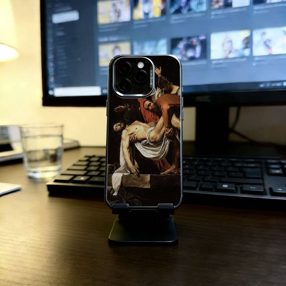Classic Caravaggio Phone Case For iPhone 17,16,15,14,13,12,11 Plus,Pro Max,XS,Colorful Silver Phone case Funda Cover