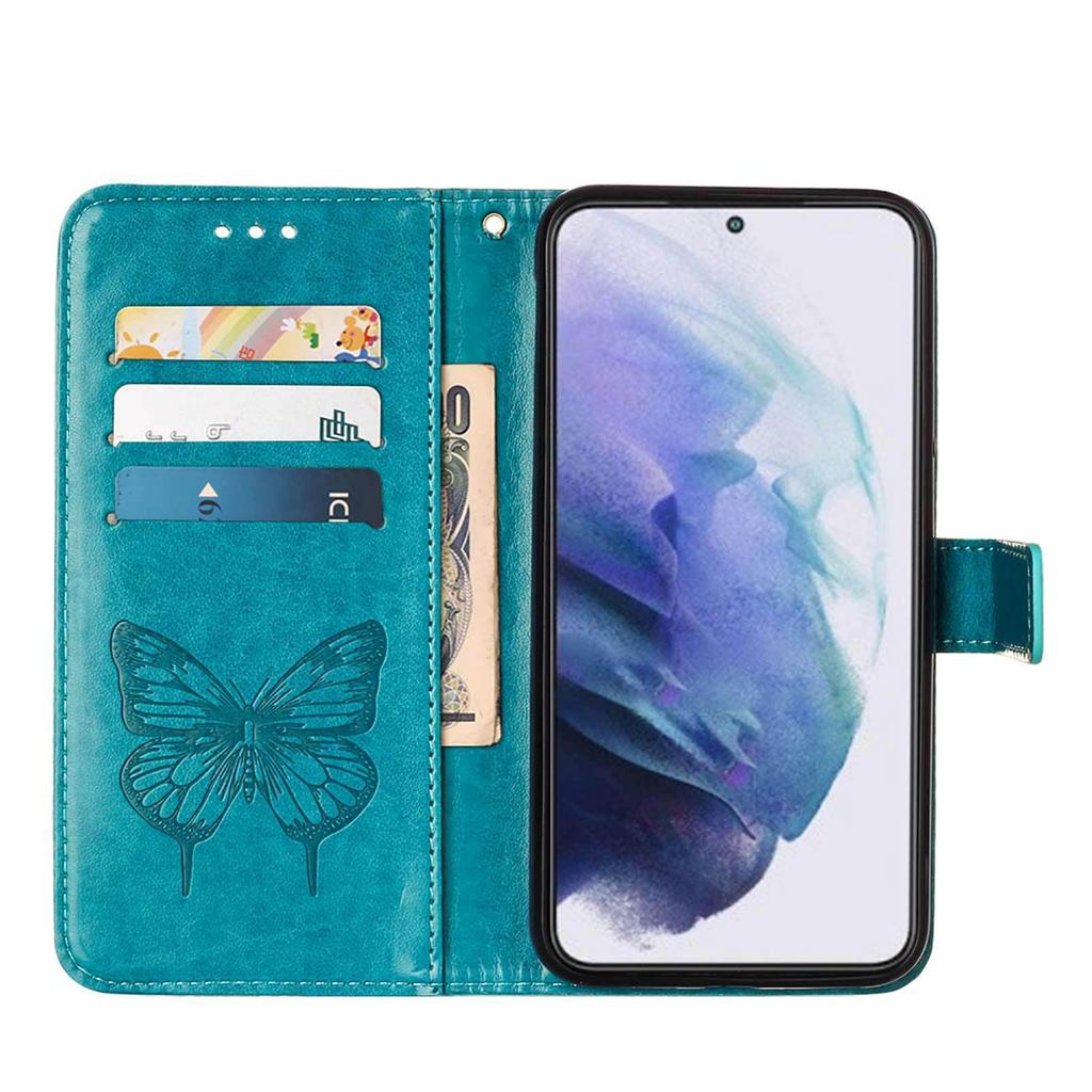 Embossed Butterfly Case for Cubot P90 Phone, Card Slot Flip Cover, Note60 Protective Case, X100
