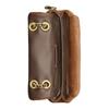 COACH Tabby 20 Gold Hardware Push Lock Suede and Smooth Leather Shoulder Crossbody Bag Small Women's Brass and Cedar
