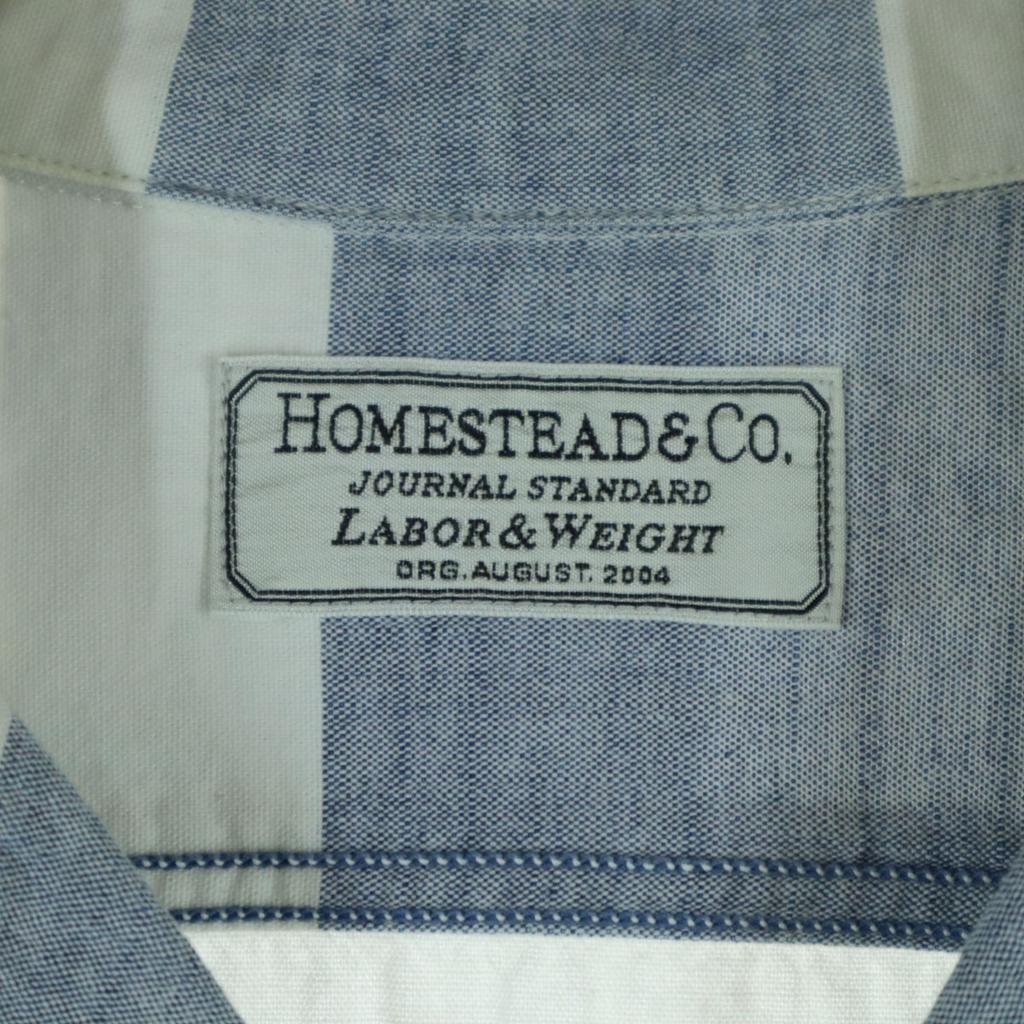 JOURNAL STANDARD Made In Japan Border Pattern Short Sleeve Shirt M Men's Used