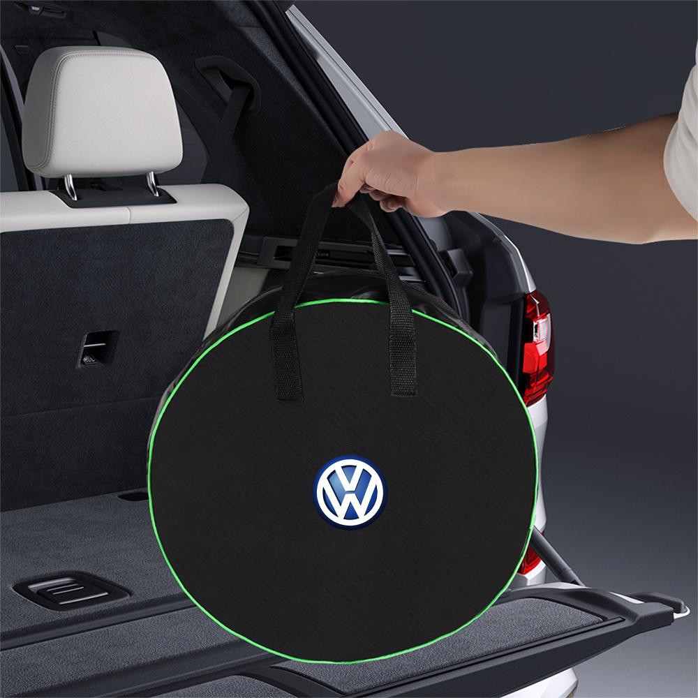 Car Charge Cable Storage Box Charging Gun Organiser Bag for Volkswagen VW Rline Golf 6 7 GTD Touareg 4 Motion Passat Polo Jetta Zk6