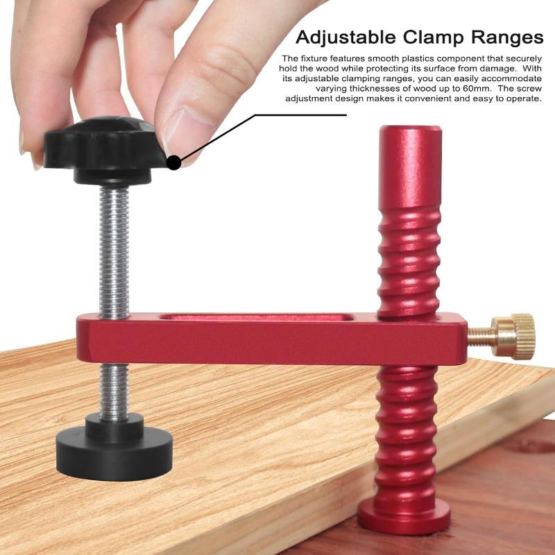 2pcs Bench Dog Clamp Quick Hold Down Table Clamp Adjustable Desktop Quick Acting Bench Dog Clamp for Woodworking Tool Workbench Accessories