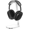 VICHYIE Headphone Stand for AirPods Max, with Aluminum Alloy Support Bar and Stable Non-Slip Stand, Compatible with Most Headphones - Silver White