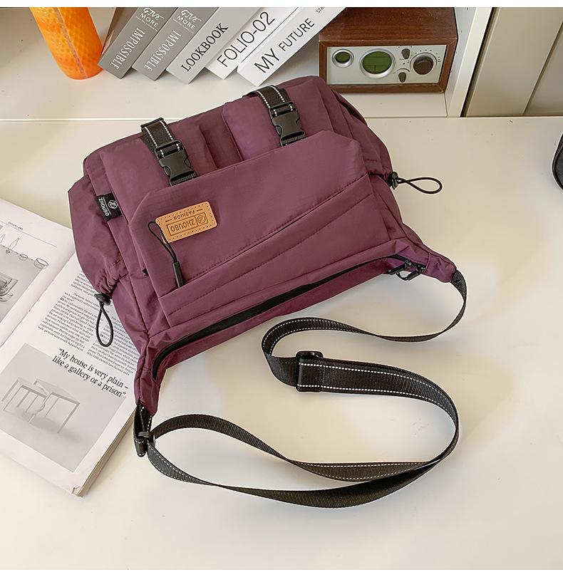 Schoolbag women's messenger bag tide brand ins tooling style Japanese casual men's bag large capacity shoulder bag personalized mailman bag tide